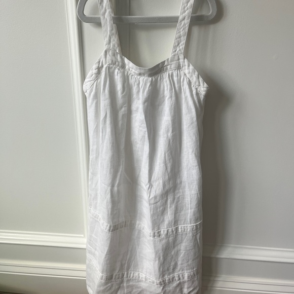 Zara Kids White Sleeveless linen Dress - Picture 1 of 7